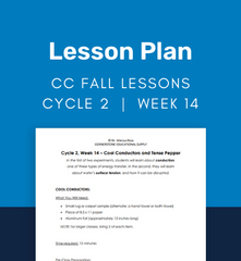 CC Cycle 2 Week 14 Lesson: Cool Conductors and Tense Pepper