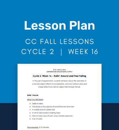 CC Cycle 2 Week 16 Lesson:  Rollin’ Around and Free Falling