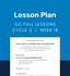 CC Cycle 2 Week 18 Lesson:  Something’s Screwy and Inclined Planes
