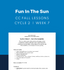 CC Cycle 2 Week 07 Lesson: Fun in the Sun