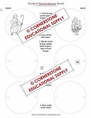 Thaumatrope Activity Sheets (9-pack)