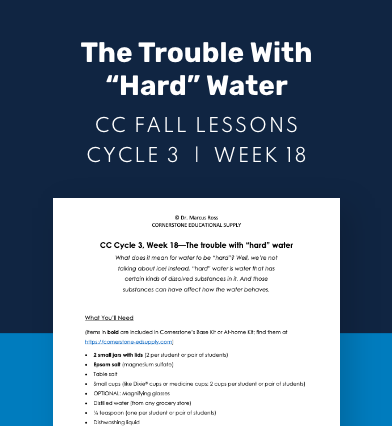 CC Cycle 3 Week 18 Lesson: The Trouble with Hard Water
