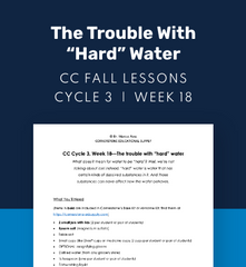 CC Cycle 3 Week 18 Lesson: The Trouble with Hard Water