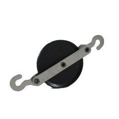 Small Single Pulley - Dual Hooks