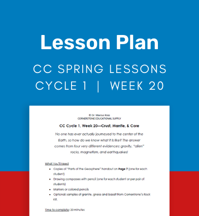 CC Cycle 1 Week 20 Lesson: Crust, Mantle, and Core