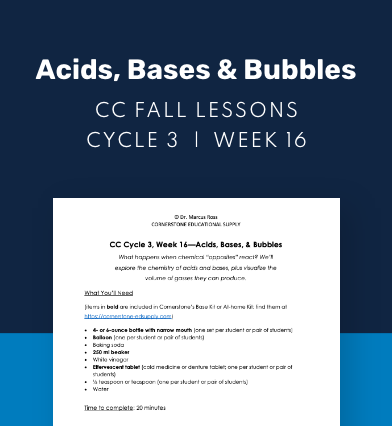 CC Cycle 3 Week 16 Lesson: Acids, Bases & Bubbles